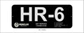Custom 13" X 5" Aluminum Equipment I.D. plate with 3" tall letters