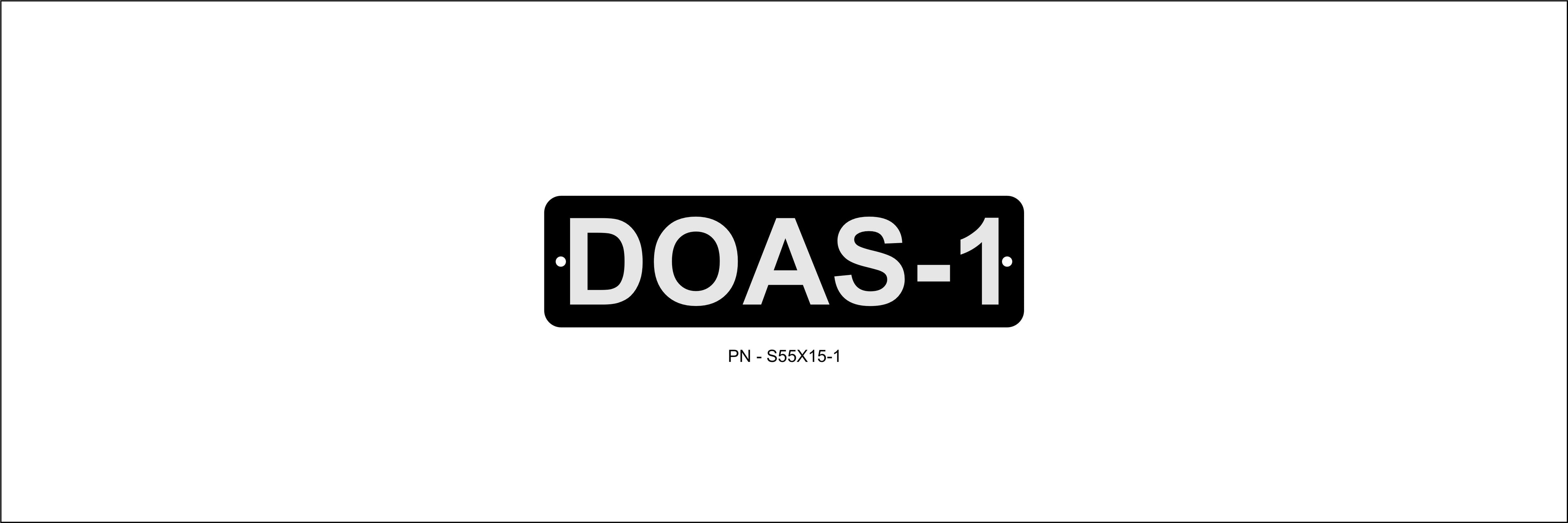 5 Plates - Standard 5.5" X 1.5" Aluminum Equipment I.D. plate with 1" tall letters