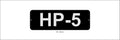 Standard 9" X 3" Aluminum Equipment I.D. plate with 2" tall letters